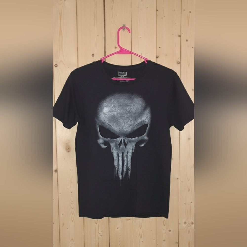 Marvel Black and Silver Punisher Tee